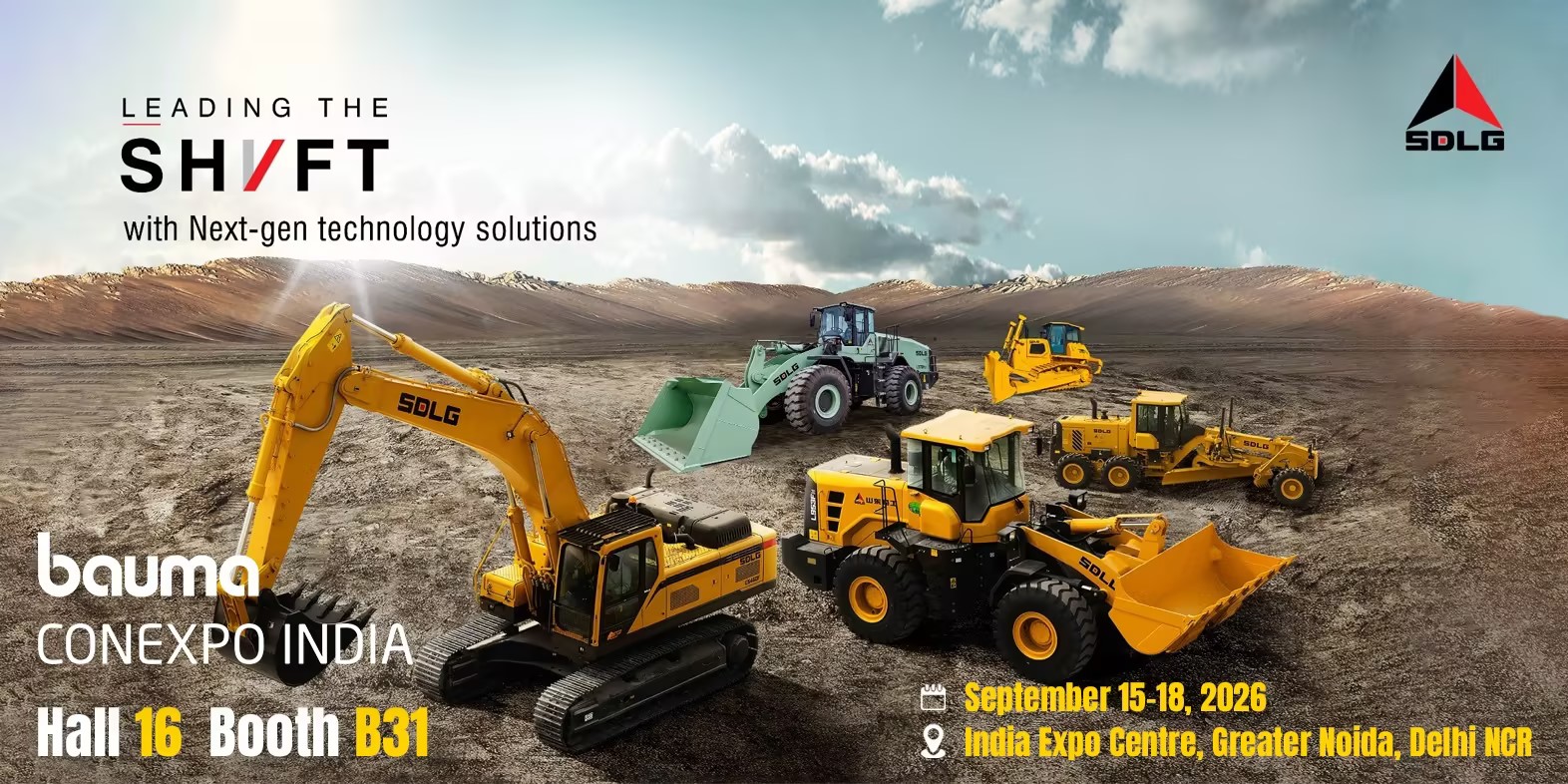 SDLG is Coming to bauma CONEXPO INDIA 2026, A Brand-New Chapter Unfolds